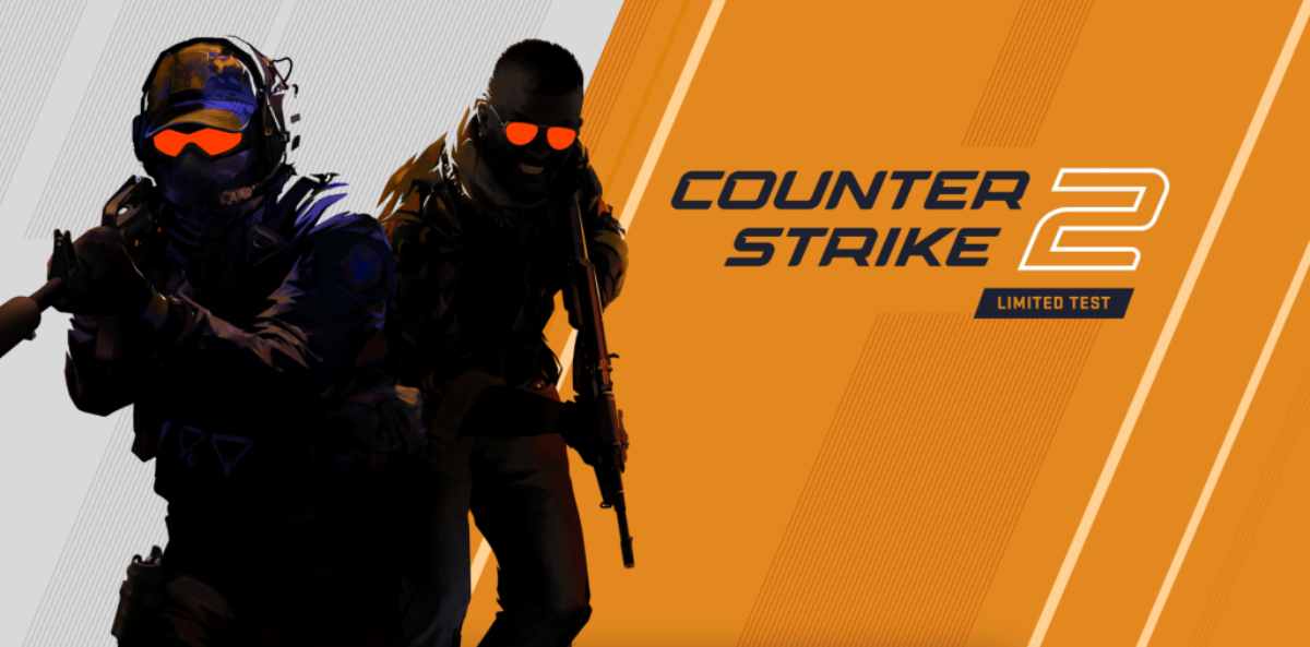 armed characters in tactical gear face forward, with bold 