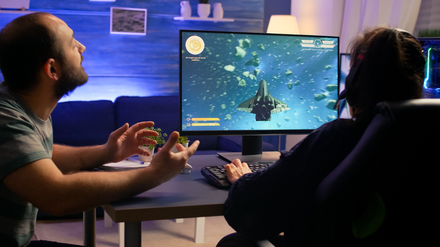 people engaged in gaming discussion